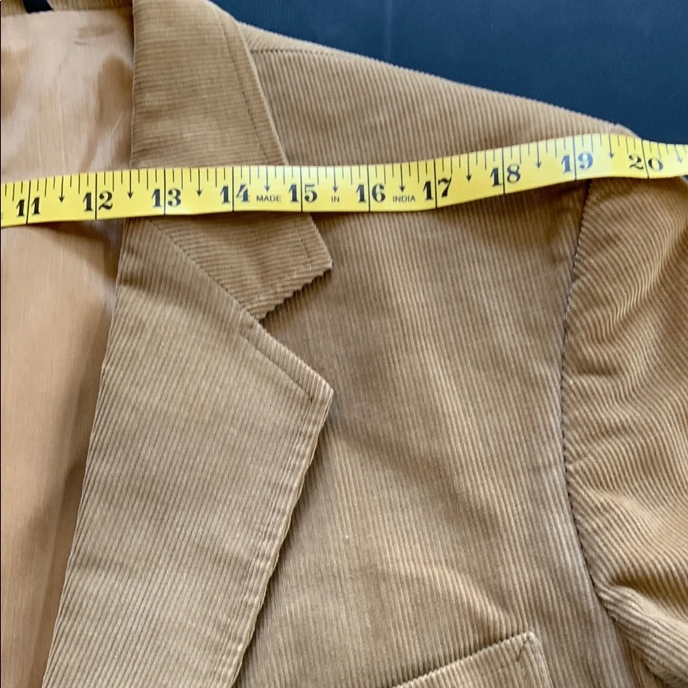 Vintage John Peel Tan Corduroy Sport Coat Blazer 44L Men’s Classic Preppy